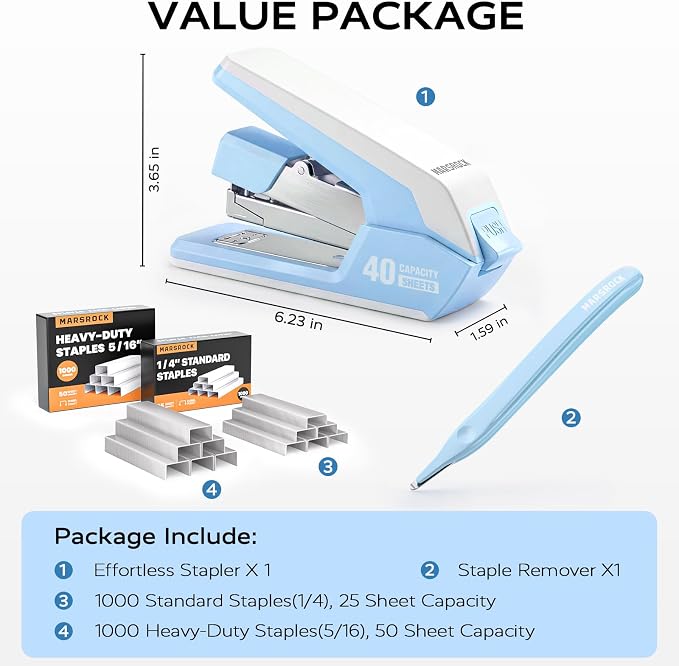Marsrock Effortless Stapler for Desk - Image 4