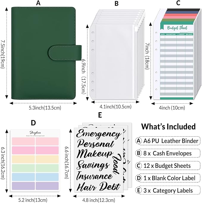 SKYDUE Budget Binder, Money Saving Binder - Image 3