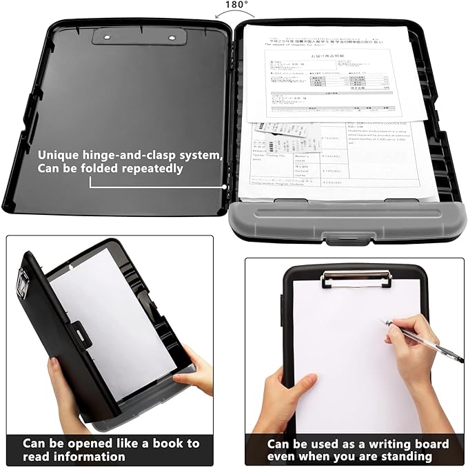 SFLHHDM Storage Clipboard with Pen Holder, High Capacity Clipboards - Image 6