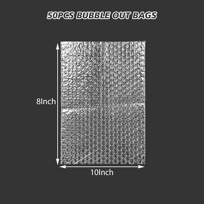 100Pcs Bubble Pouche Wrap, 8”x10” Bubble Bags - Image 2