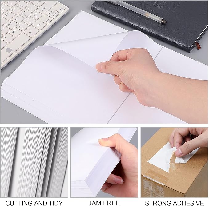 Labelebal Half Sheet Self Adhesive Shipping Labels - Image 3