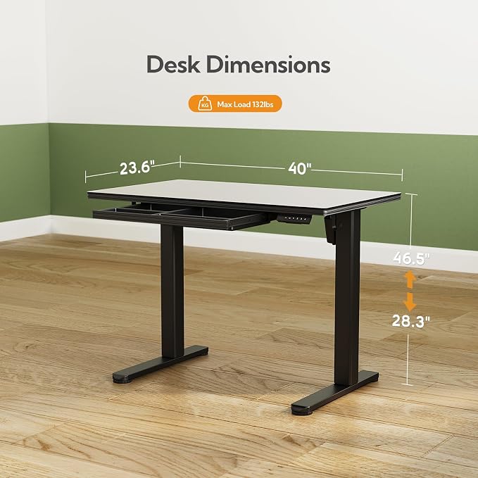 INNOVAR Glass Standing Desk - Image 3