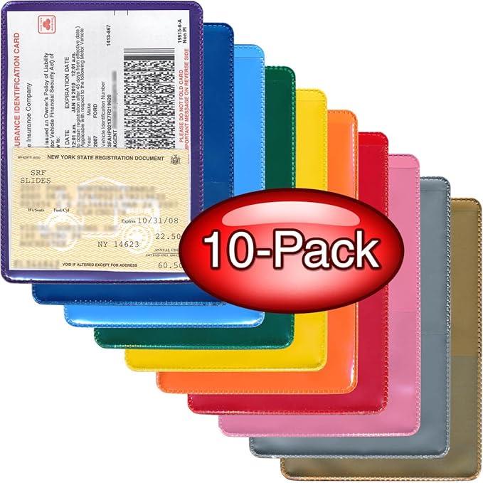 StoreSMART - Auto Insurance & ID Card Holders - Variety 10-Pack - RFS20VP by StoreSMART