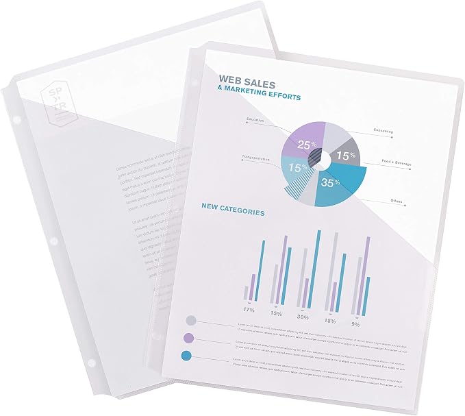 Avery Binder Pockets for 3 Ring Binders, 8.5" x 11", Acid-Free and Archival-Safe - Image 6