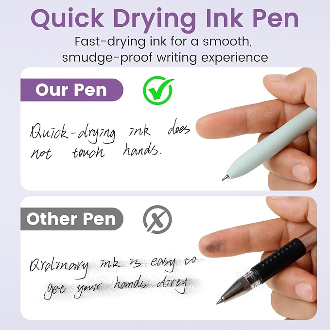 FIOVER Gel Pens, Quick Dry Smooth Writing Pens - Image 4