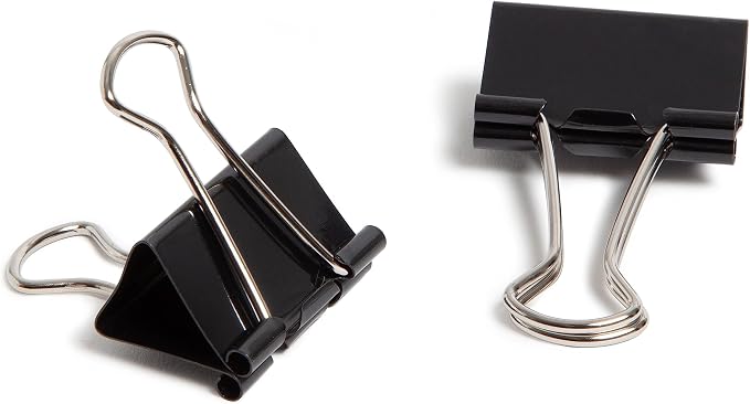 U Brands Binder Clips, Medium 1-1/4-Inch Width, 1/2-Inch Paper Holding Capacity - Image 2