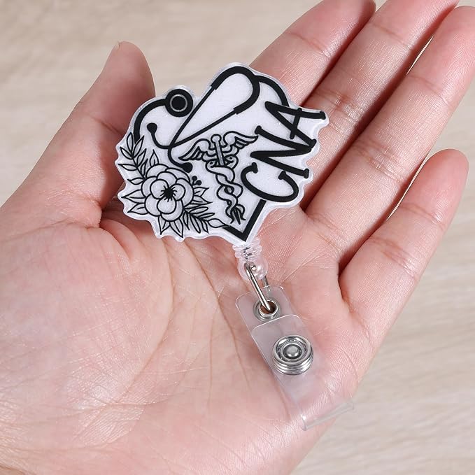 Cute Flower CNA Badge Reel - Image 3