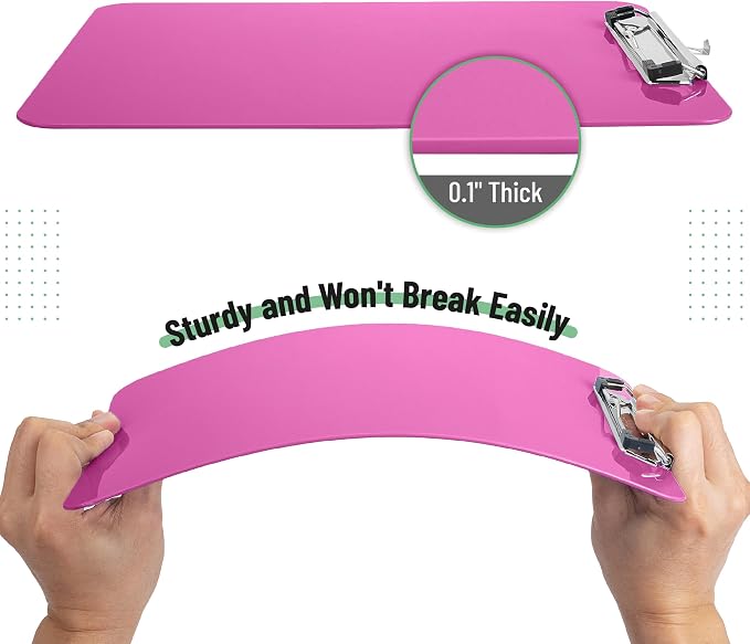 Mr. Pen- Plastic Clipboard, 12.5" x 9", 2 Pack, Hot Pink Clipboard Plastic | - Image 4