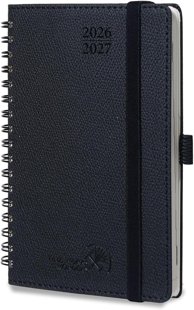 POPRUN 2026-2027 Academic Small Weekly Planner, Horizontal Daily Calendar from by POPRUN