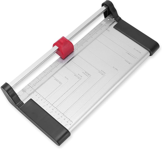 Rotary Paper Trimmer, Heavy Duty Stainless Steel Paper Cutter Sliding by MEKOTRIN