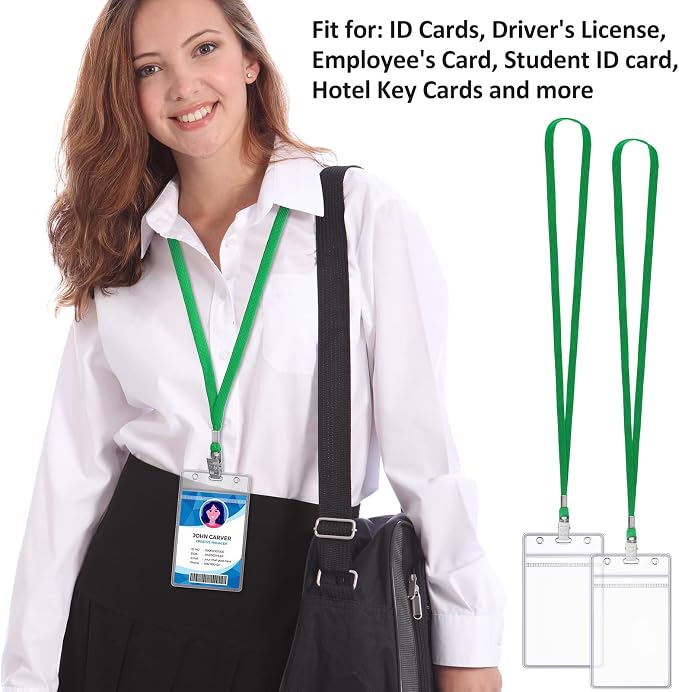 Marspark 200 Pcs ID Badge Holder - Image 3