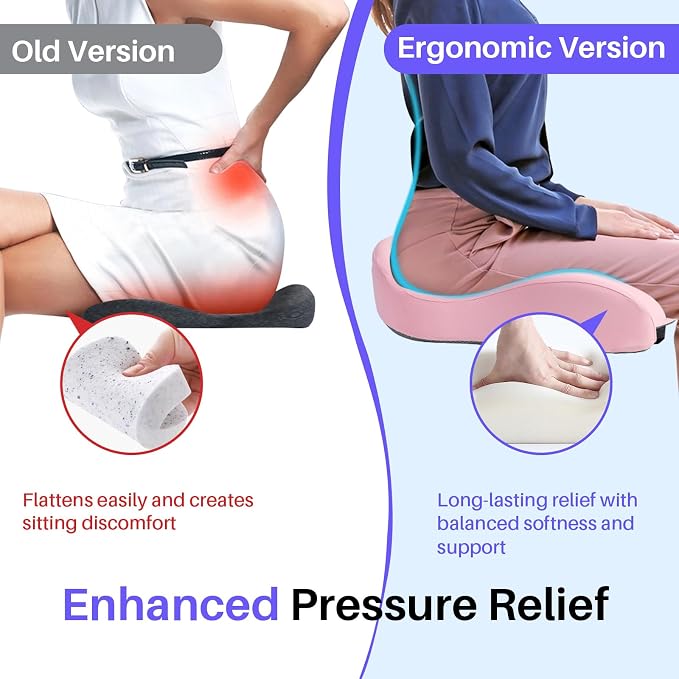 Seat Cushion for Office Chair, Large Thick Seat Cushion for Tailbone Pain Relief - Image 5