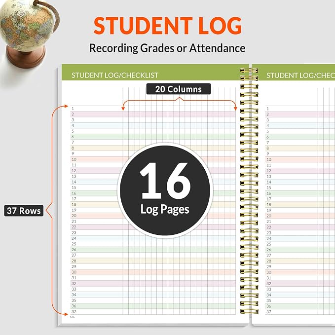 SUNEE Teacher Planner 2026-2027 Academic Year, Lite Lesson Planner Book - Image 4