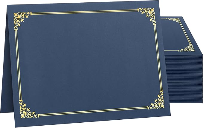 SUNEE Certificate Holders, Diploma Covers Gold Foil Border, by SUNEE