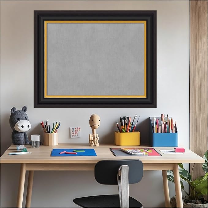 Amanti Art Black Framed Magnetic Board 24x30 Medium Vision Board - Image 6