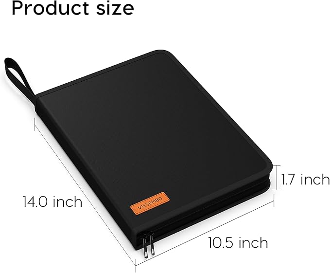 Important Document Organizer Zipper Binder, Fireproof Document Bag - Image 7