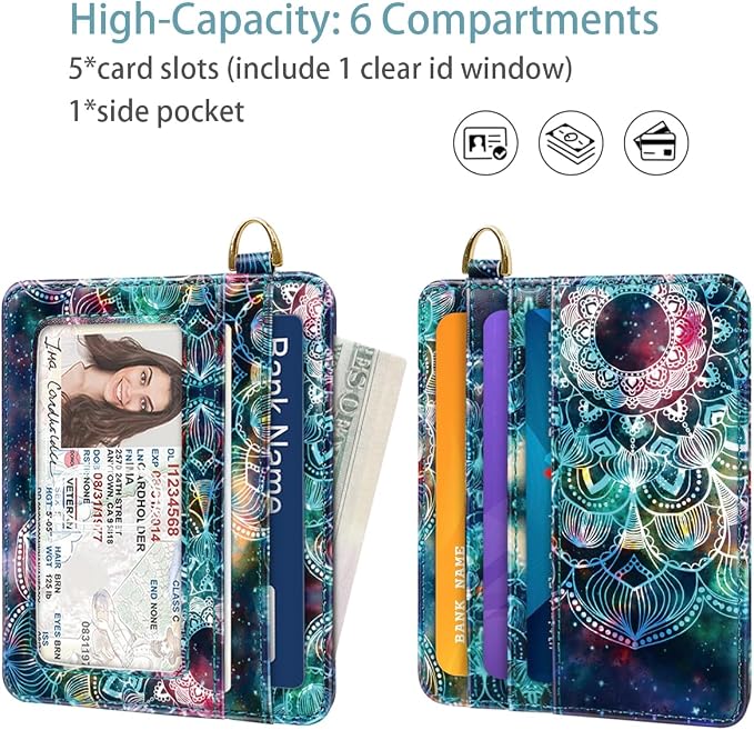 Slim Minimalist Front Pocket RFID Blocking Credit Card Holder Small Wallet Cute - Image 2