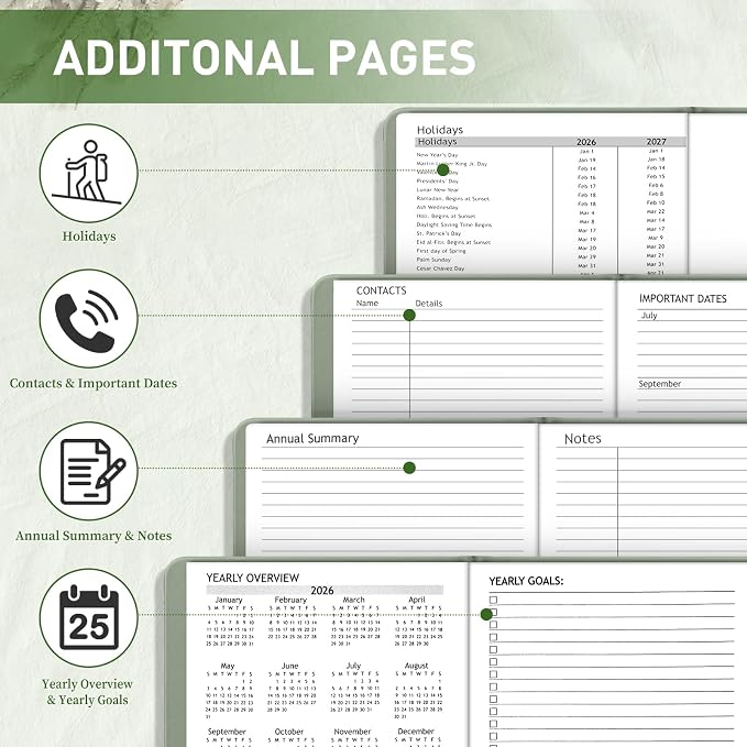Academic Planner 2026-2027, Weekly and Monthly Academic Year Calendar Planner - Image 6