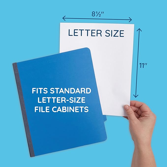 Blue Summit Supplies Dark Classification Folders, 3 Dividers, Letter Size - Image 2
