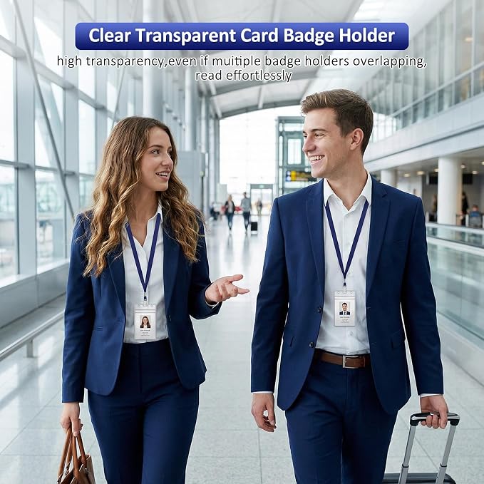 Marspark 300 Pcs ID Badge Holder - Image 6