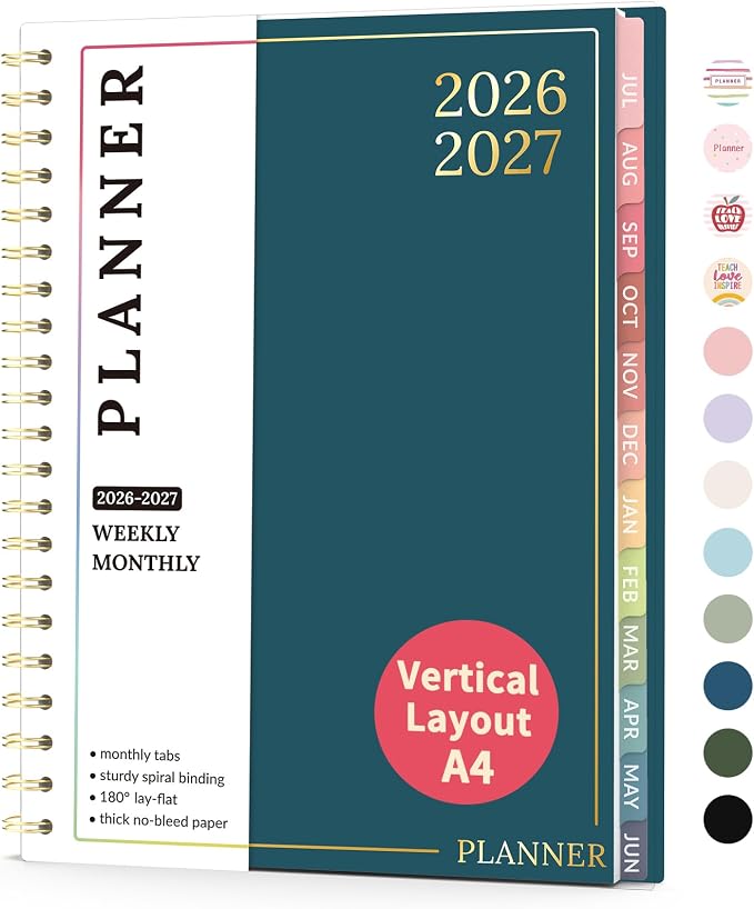 Teacher Planner 2026-2027, Forvencer Academic Planner 2026-2027, Jul 2026 by Forvencer
