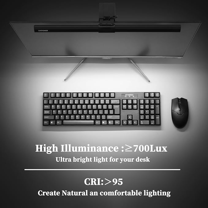 CATPOWER Computer Monitor Light Bar, LED Screen Light Bar - Image 3