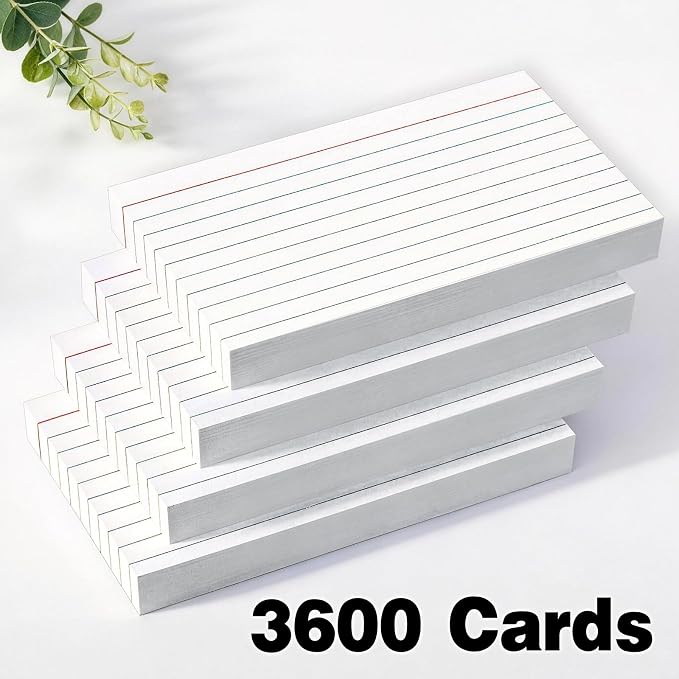 3600 PCS Index Cards Bulk, 3x5 Flash Cards - Image 5