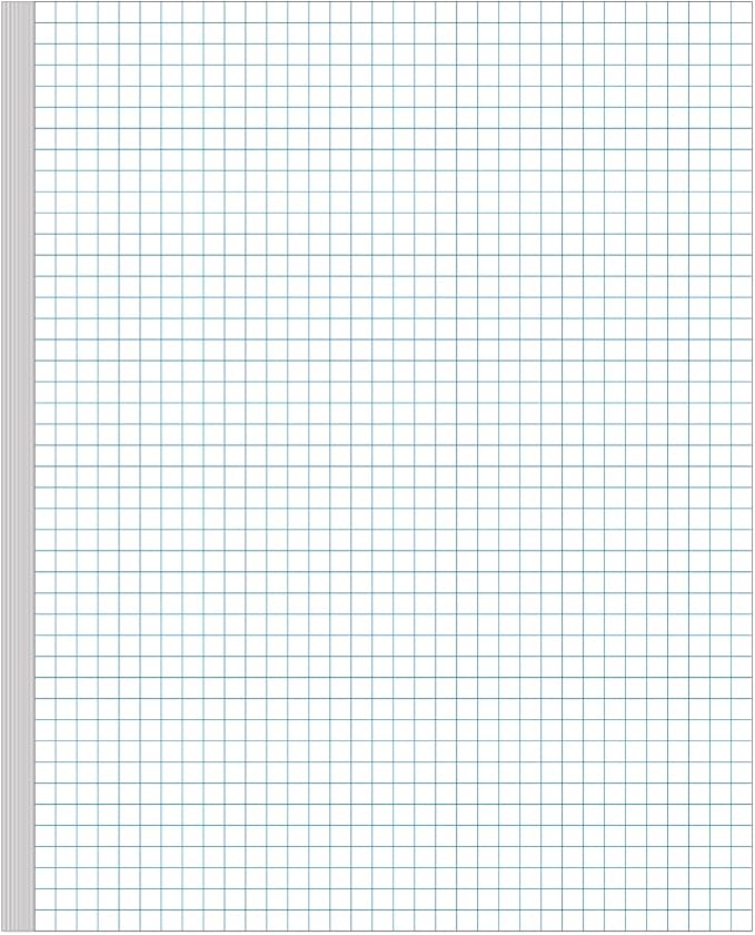 Graph Paper - A4 Unpunched Grid Paper, 100Sheets / 200Pages Double Sided by Yaridar