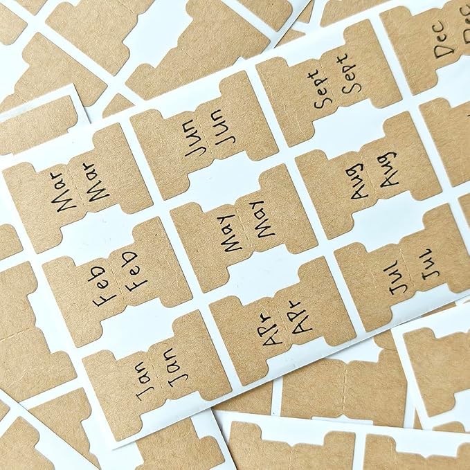 420 PCS Brown Writable Index Tabs, 35 Sheets Smudge-Free Thickened Paper Tape - Image 5