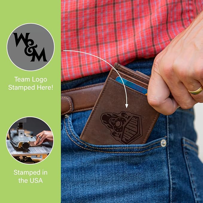 Team Sports America NCAA William & Mary Front Pocket Slim Wallet - Image 7