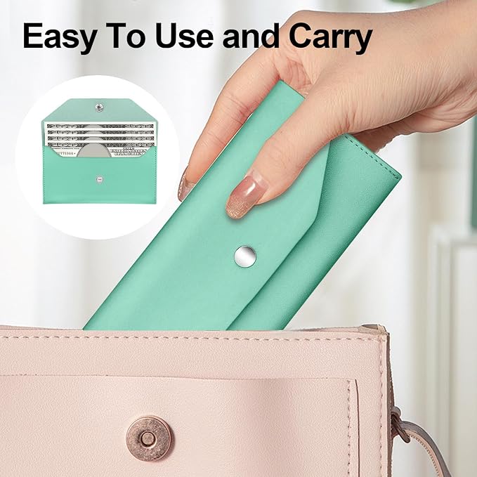 Pu Leather Cash Envelope Wallet - Image 5