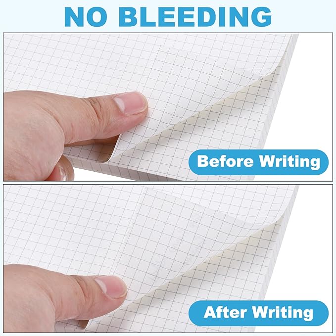 PATIKIL Grid Refill Paper 9-Ring Binder Loose Leaf Planner Filler Paper Planner Inserts, 80 Sheets/160 Pages, Lined-DeskLoop Office