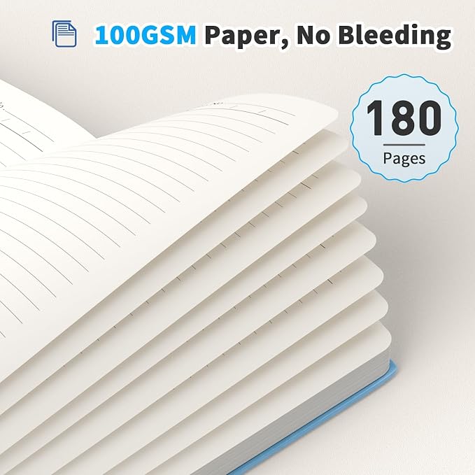 Oucaru Lined Journal Notebook, 16 Pack, 180 Pages, A5 Journals - Image 4