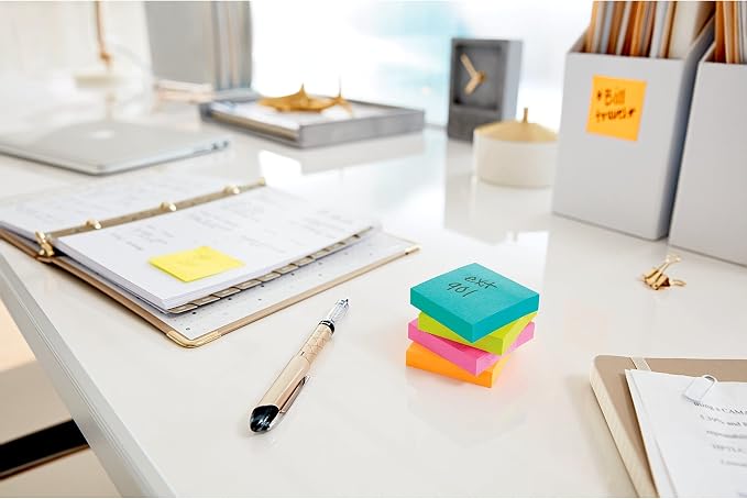Post-it Super Sticky Notes, Supernova Neons, 4 Lined Pads | School Supplies and - Image 11