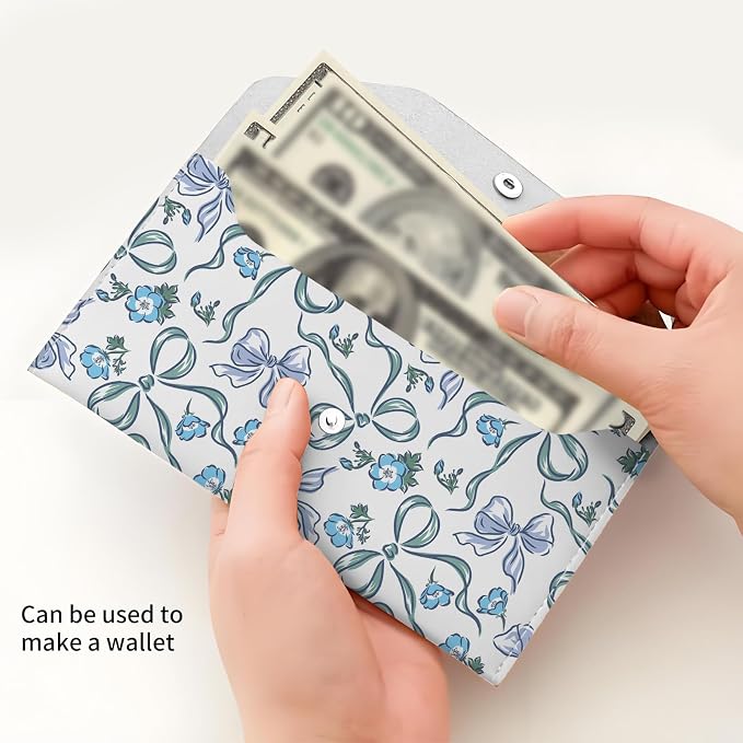Cash Envelope Wallet Cute PU Leather Envelopes Bag - Image 4