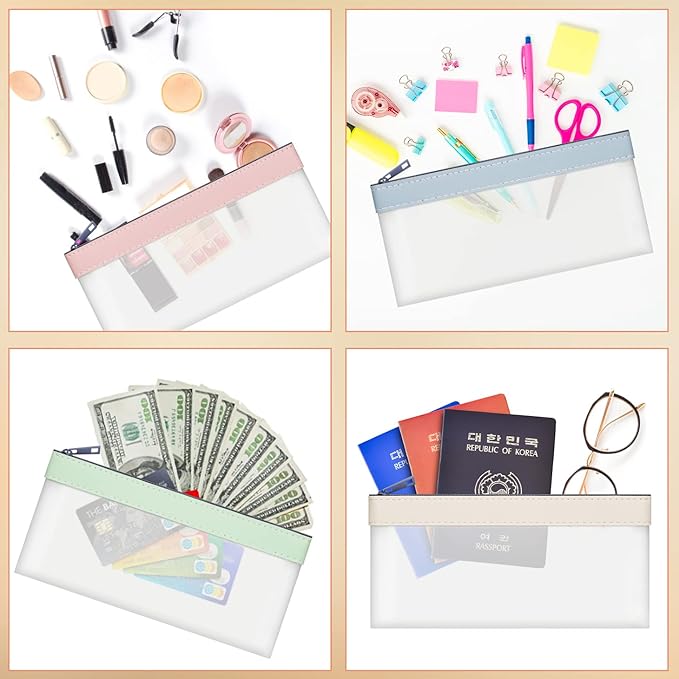 Clear Money Envelopes for Cash 7.6"x3.7" | Money Bags - Image 5