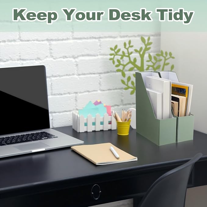 AmazingSpark 5 Pack Magazine File Holder Office Desk Storage Holder Set - Image 6