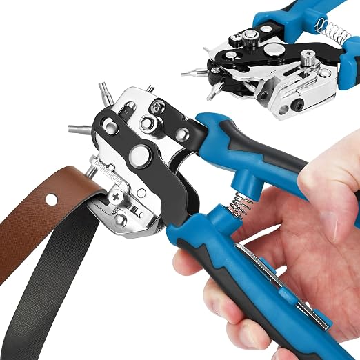 Auto Dynasty 6-in-1 Hole Punch Tools Multi-Purpose Stainless Steel Adjustable by AutoDynasty