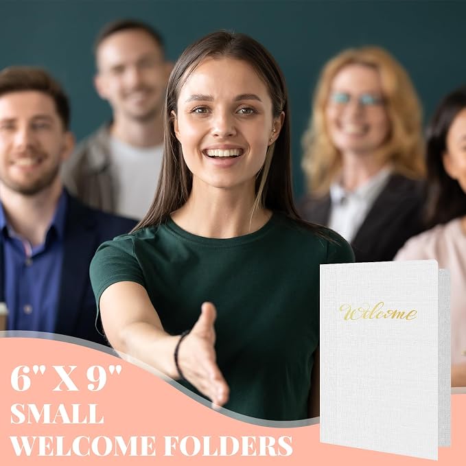 Affrolling 100 Pack 6 x 9 Inch Welcome Pocket Folders Church Visitor Welcome - Image 4