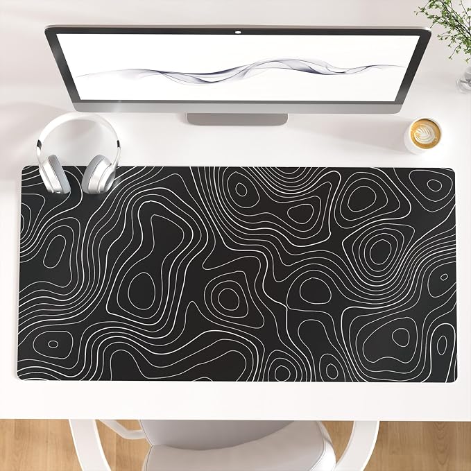 Colorful Star Large Mouse Pad, Waterproof Faux Leather Big Gaming Mousepad by ColorfulStar