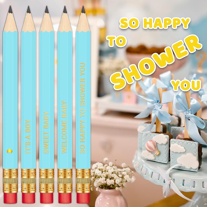 50Pcs - Baby Shower Sharpened Half Pencils - Image 4