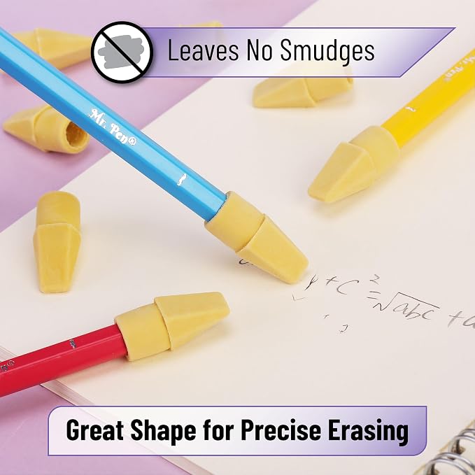 Mr. Pen- Pencil Eraser Toppers, 120 Pack, Cap Erasers | Pencil Top Erasers - Image 5
