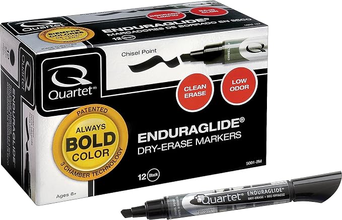 Quartet Dry Erase Markers, Chisel Tip, EnduraGlide, Home School & Office - Image 2