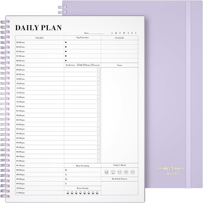 Planner Undated, Asten Daily Planner Agenda by AstenInc