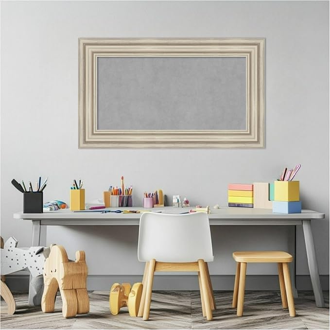 Amanti Art Silver Framed Magnetic Board 18x30 Small Vision Board - Image 5