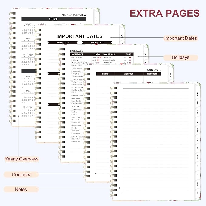 2026 Planner, Weekly and Monthly Calendar Academic Planner, Jan 2026 - Image 5