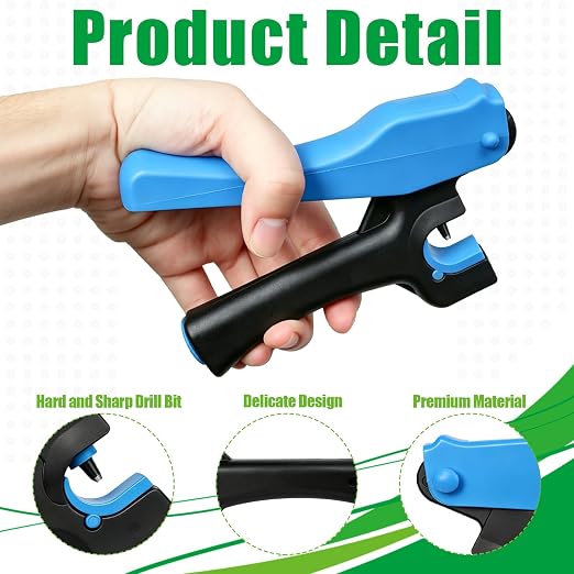 2 Pack Drip Irrigation Tubing Hole Punch Fittings, Drip Tube Hole Punch and 1/4 - Image 3