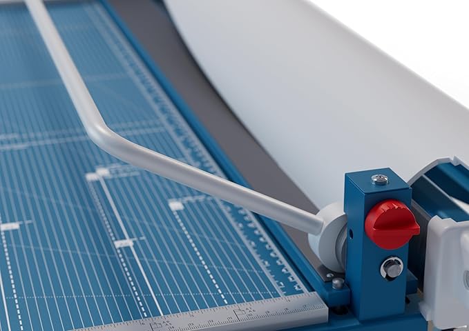 Dahle 569 Premium Guillotine Trimmer, 27" Cut Length, 35 Sheet Capacity, Self-Sharpening Blade, Manual Clamp, w/Safety Guard-DeskLoop Office