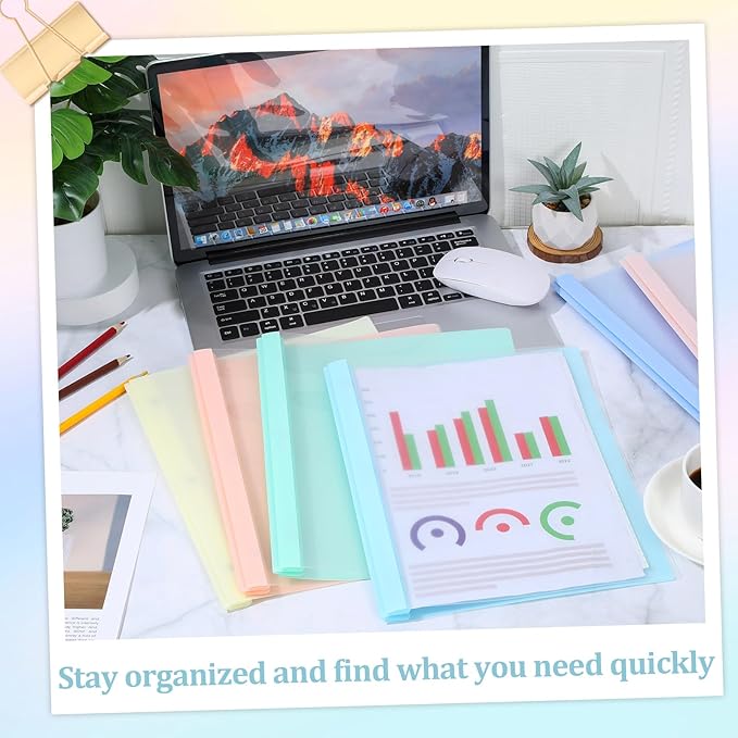12 PCS Pastel Plastic Report Covers - Image 4