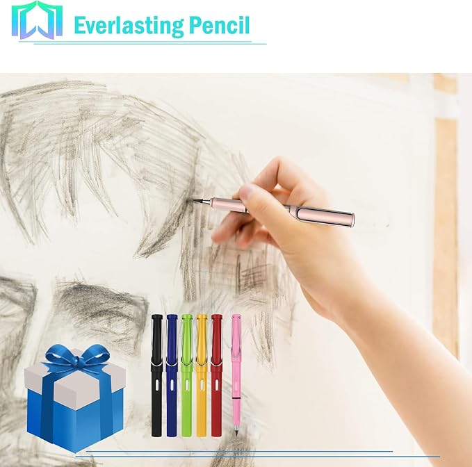 6 Sets Everlasting Pencil, Infinity Pen, NO-Sharpening Pencils - Image 4
